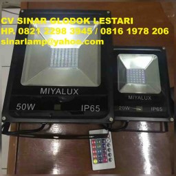 Lampu sorot led smd 50w dan 20w RGB Miyalux